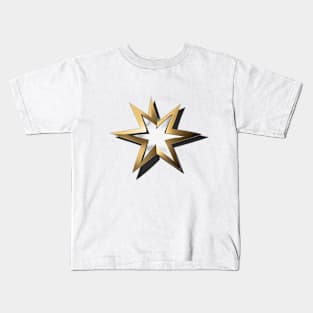 Golden Starburst Graphic Design No. 506 Kids T-Shirt